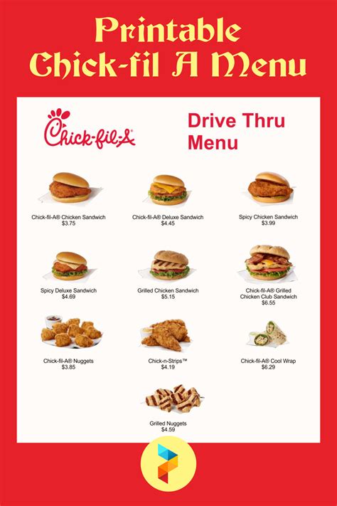 Chick fa la menu - Oct 25, 2023 · Entire Chick-fil-A menu and latest prices. Taste various sandwiches, trays, dessert, salads and wraps. Order your favorite food now. 
